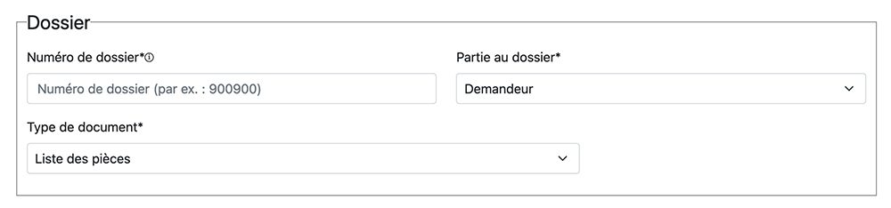 Déposer la liste de pièces Déposer la liste de pièces